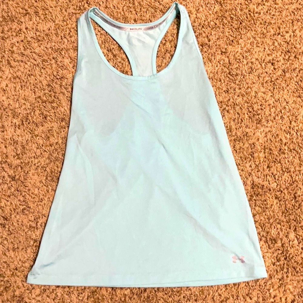 light blue under armour tank
